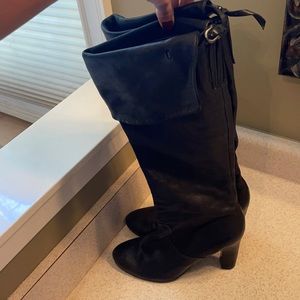 Sam Edelman black genuine leather boots